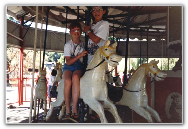 LJ with friend on ride